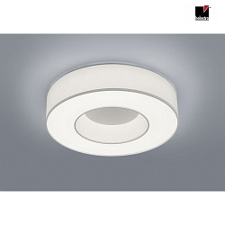 LED Ceiling luminaire LOMO LED, IP20 white matt / shade white