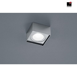 LED Ceiling luminaire KARI LED, square, IP30, nickel matt