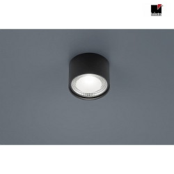 LED Ceiling luminaire KARI LED, round, IP30, black matt