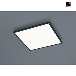 LED Ceiling luminaire RACK LED, square, IP20, black matt