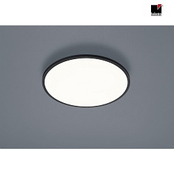 LED Ceiling luminaire RACK LED, round, IP20, black matt