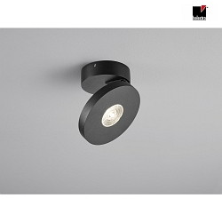 LED Loftlampe GOTO LED Downlight, IP54, sort matt