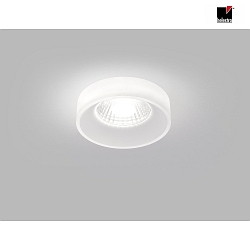 LED Ceiling recessed luminaire IVA LED Bathroom luminaire, IP44, acrylic satined