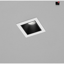 LED Loftindbygningslampe PIC LED, firkantet, 2700K, IP20, hvid / inde sort