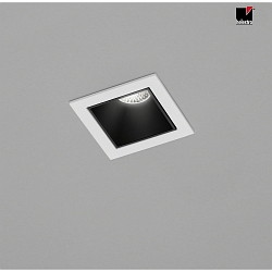 LED Loftindbygningslampe PIC LED, firkantet, 3000K, IP20, hvid / inde sort
