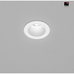 LED Ceiling recessed luminaire PIC LED, round, 2700K, IP20, white / inside white
