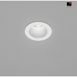 LED Ceiling recessed luminaire PIC LED, round, 3000K, IP20, white / inside white