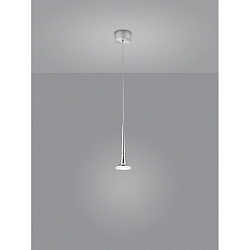 LED Pendant luminaire FLUTE LED, IP20, chrome