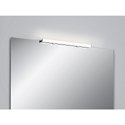 Spejllampe LADO-S  60 kort, omskiftelig, smal, med diffuser IP44