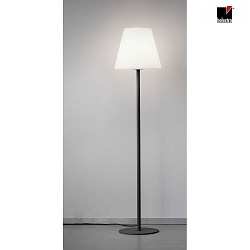 floor lamp MORIS E27 IP65, graphite, white 