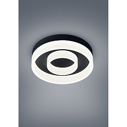Loftlampe LIV 2-fold, ringform IP30, sort mat d�mpbar