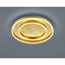 LED Loftlampe SONA LED, 59,5cm, IP20, guldblad