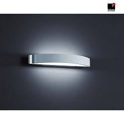 LED Vglampe YONA LED, 37,5cm, IP20, aluminium poleret - hvid matt