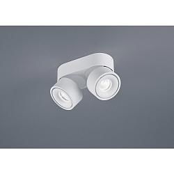 Loftlampe NAKA 30W 2-flammer, justerbar IP20, hvid mat d�mpbar