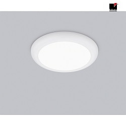 Loftlampe BIS IP54, satin, hvid mat