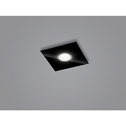 Loftlampe NOMI 1-flamme, firkantet LED IP20, sort mat d�mpbar