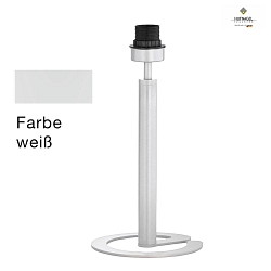 Stool lamp base MIU for shade HU-S162-01 to HU-S162-64, E27, with cable switch, white