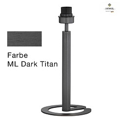 Stool lamp base MIU for shade HU-S162-01 to HU-S162-64, E27, with cable switch, ML Dark Titan