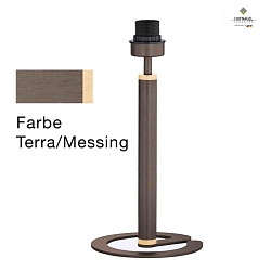 Stool lamp base MIU for shade HU-S162-01 to HU-S162-64, E27, with cable switch, ML Terra / Brass