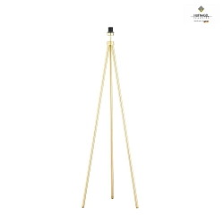 Floor lamp TILDA, height 147cm, with cord dimmer, cable routing through the rod, E27, without shade, ML Brass