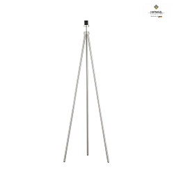 Floor lamp TILDA, height 147cm, with cord dimmer, cable routing through the rod, E27, without shade, ML Platinum