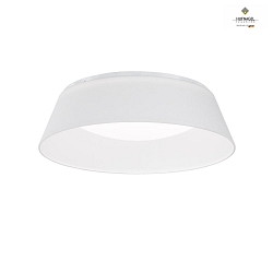 LED ceiling luminaire THELMA,  50cm, 22W 2700K 2500lm, chintz shade / white acrylic cover, dimmable