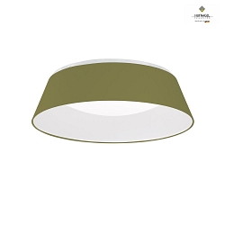 LED ceiling luminaire THELMA,  50cm, 22W 3000K 2600lm, chintz shade / white acrylic cover, dimmable, Kale