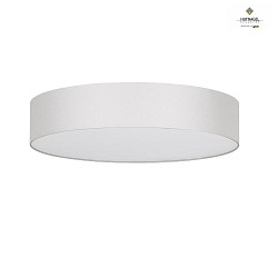 LED ceiling luminaire HAVANNA,  60cm, cream white, mother-of-pearl effect, washable (offwhite), dimmable, 30W 3000K 3500lm