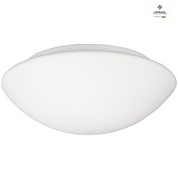 LED ceiling luminaire JILL, IP44,  33cm, with bayonet lock, seamless dimming, white frosted opal glass, 13W 3000K 1600lm