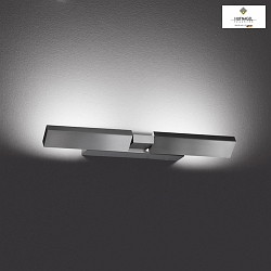 LED wall lamp CLAREO, angular, 2 lamp bodies, separately 350 swiveling, 13W 2700K 1500lm, dimmable, matt nickel