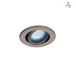 Recessed ceiling luminaire ILSOLE S, for GU10 or LED module, adjustable without socket, DA  6.8cm, ML Bronze / Terra