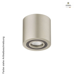 Ceiling luminaire ILSOLE R, spotlight insert rotatable & swiveling, GU10 max. 50W, ML Brass / Bronze
