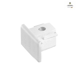 Accessory for 1-phase HV power track MULTICOLOR-SYSTEM 20 - end cap, white