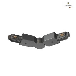 Accessory for 1-phase HV power track MULTICOLOR-SYSTEM 20 - flexible corner/angel connector 80-180, ML Terra