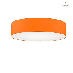 Ceiling luminaire MARA,  60cm, 3x E27, white fabric cover below / Chintz, orange