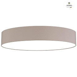 Ceiling luminaire MARA,  98cm, 6x E27, white fabric cover below / Chintz, melange