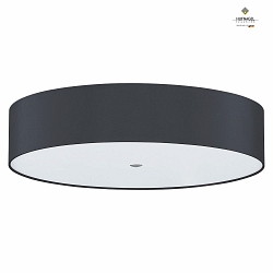 Ceiling luminaire ALEA,  50cm, 3x E27, matt nickel / acrylic cover / chintz shade, slate