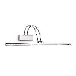 LED Gallerilampe BOW AP114 Spejllampe, 114x 0,07W, antik messing