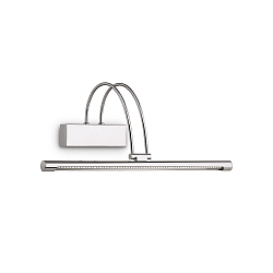 LED Gallerilampe BOW AP66 Spejllampe, 66x 0,07W, antik messing