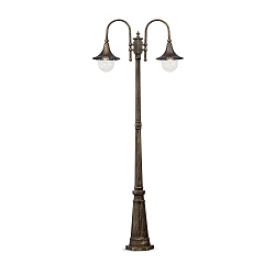 Udend�rslampe CIMA PT2 Standerlampe, 2-flammer, E27, sort/guld