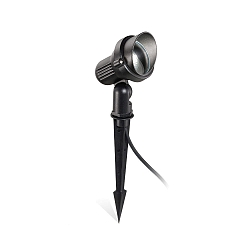 Outdoor Earthspike luminaire TERRA SMALL, IP65, GU10, adjustable, aluminium, black