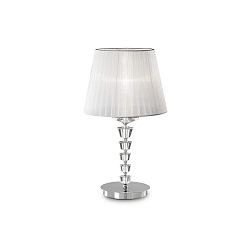 Bordlampe PEGASO TL1 BIG, E27, hvid