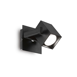 V�g- og Loftlampe MOUSE 1-flamme, svingbar, drejelig GU10 IP20, sort