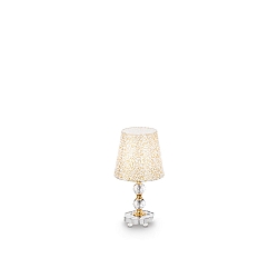 Bordlampe QUEEN TL1 SMALL, E27, guld