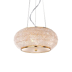 Pendel PASHA SP6 6-flammer E14 IP20, guld