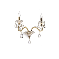 V�glampe NEGRESCO AP2, 2-flammer, E14, gennemsigtig