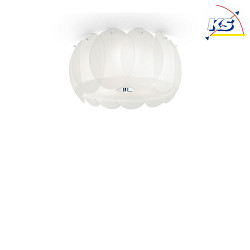 Loftlampe OVALINO PL5, 5-flammer, E27, hvid