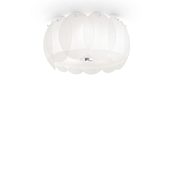 Loftlampe OVALINO PL5, 5-flammer, E27, hvid
