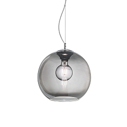 Pendel NEMO FUME\' SP1 D30, E27, � 30cm, r�get glas