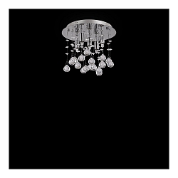 Loftlampe MOONLIGHT PL5, 5-flammer, G9, 40W, guld
